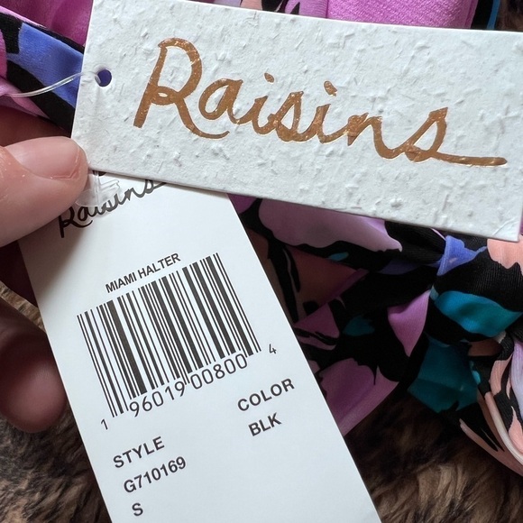 Raisins Juniors' Miami Printed Bikini Top NWOT size Small - Picture 5 of 5